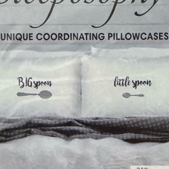 Sleeposophy Fun Standard Pillowcases Big Spoon Little Spoon - Picture 3 of 7